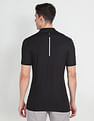 Arrow Newyork Striped Collar Solid Polo Shirt