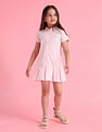 U.S. Polo Assn. Kids Girls Solid A-Line Dress
