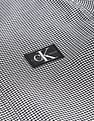 Calvin Klein Men White And Black Shrunken Badge Gingham Check Casual Shirt