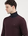 Tommy Hilfiger Gifting 2 Tone Fairisle Roll Neck Sweater