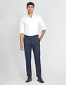 Arrow Mid Rise Dobby Formal Trousers