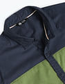 Flying Machine Colour Block Cotton Shirt