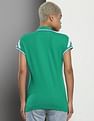Tommy Hilfiger Striped Cap Sleeve Polo Shirt