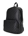 Calvin Klein Jeans Men Black Monogram Print Laptop Backpack