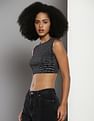 Calvin Klein All Over Print Cropped Tank Top