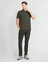 Arrow Sports Solid Dobby Trousers