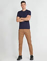 Flying Machine Twill Geometric Print Trousers