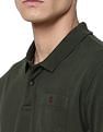 AD by Arvind Cotton Solid Polo Shirt