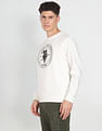 U.S. Polo Assn. Denim Co. Metallic Logo Ribbed Neck Sweatshirt