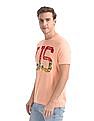 U.S. Polo Assn. Denim Co. Orange Brand Print Crew Neck T-Shirt