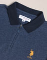 U.S. Polo Assn. Ribbed Collar Logo Polo Shirt
