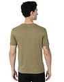 AD by Arvind Crew Neck Solid Cotton T-Shirt