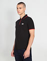 Flying Machine Solid Pique Cotton Polo Shirt