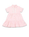 U.S. Polo Assn. Kids Girls Vertical Stripe Cotton Dress