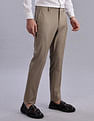 Tommy Hilfiger Regular-Fit Textured Mid Rise Trousers