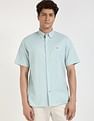 Tommy Hilfiger Solid Regular-Fit Cotton Shirt