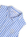 U.S. Polo Assn. Kids Girls Vertical Striped Fit And Flare Dress