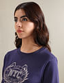 U.S. Polo Assn. Women Metallic Embroidered Logo Sweatshirt