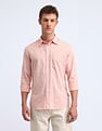 Flying Machine Slim Fit Solid Cotton Shirt