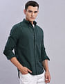Tommy Hilfiger Striped Regular Fit Plain Woven Shirt