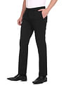 Arrow Solid Tailored Regular Fit Trousers