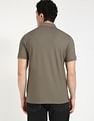Calvin Klein Jeans Solid Regular-Fit Cotton Polo T-Shirt