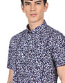 Flying Machine Printed Cotton Casual Shirt