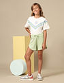 U.S. Polo Assn. Kids Girls Solid Regular Fit Shorts