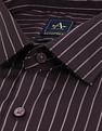 Arrow Manhattan Slim Fit Vertical Stripes Shirt