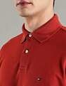Tommy Hilfiger Solid Regular-Fit Cotton Polo T-Shirt