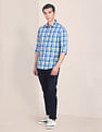 U.S. Polo Assn. Spread Collar Plaid Check Casual Shirt