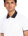 AD by Arvind Cotton Solid Polo Shirt