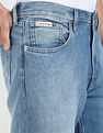 Calvin Klein Jeans Mid-Wash Straight-Fit Mid Rise Jeans