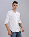 Tommy Hilfiger Striped Slim Fit Plain Woven Shirt