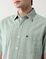 Arrow Sport Textured Dobby Pure Cotton Shirt