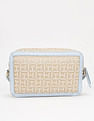 Tommy Hilfiger Logo Beige Polyester Sling Bag