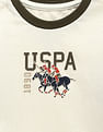 U.S. Polo Assn. Kids Boys Colour Block Cotton  T-Shirt