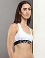 Calvin Klein Underwear Medium Support Logo Under Band Sports Bra