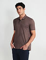 Arrow Newyork Pure Cotton Abstract Polo Shirt