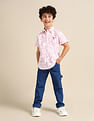 U.S. Polo Assn. Kids Boys Regular Fit Abstract Printed Shirt