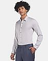 Arrow Newyork Spread Collar Slim Fit Solid Shirt