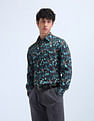 Flying Machine Abstract Pattern Regular Slim Fit Shirt