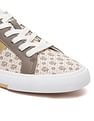 U.S. Polo Assn. Women Monogram Canvas Lace Up Charlotte Sneakers