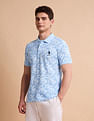 U.S. Polo Assn. Floral Printed Pure Cotton Polo Shirt
