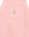 U.S. Polo Assn. Kids Girls Solid Dungaree Dress