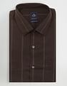 Arrow Manhattan Slim Fit Vertical Striped Shirt