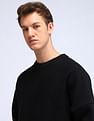 Flying Machine Solid Oversized Fit Sweatshirt