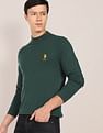 U.S. Polo Assn. Mock Neck Solid Sweater