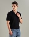 Tommy Hilfiger Texture Regular-Fit Cotton Polo T-Shirt