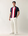 Arrow Sport Pure Cotton Colourblocked Polo Shirt